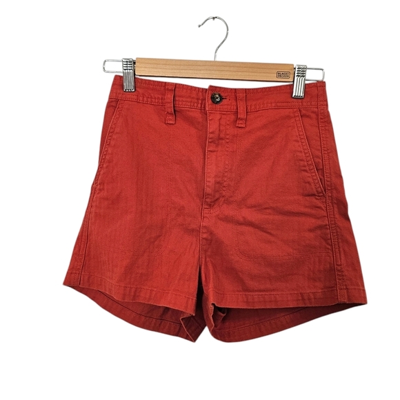 MADEWELL Camp Shorts Orange Size XS - Picture 1 of 7
